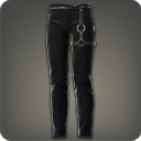 가죽 끈장식 긴바지